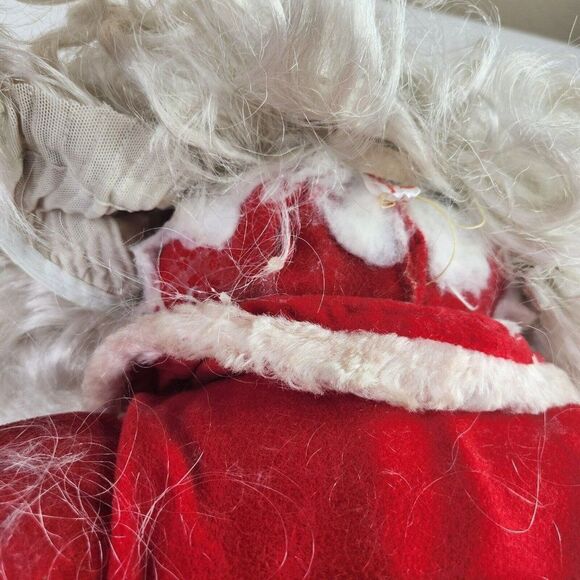 Vintage Rushton Rubber Face Santa 20" Plush Upcycled See Pics Description - Picture 3 of 13